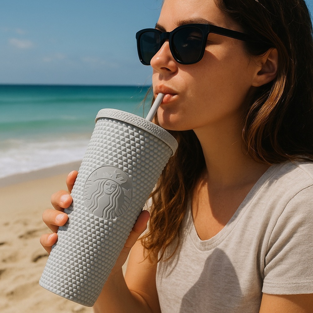 Starbucks Spring 2024 White Studded Tumbler NWT